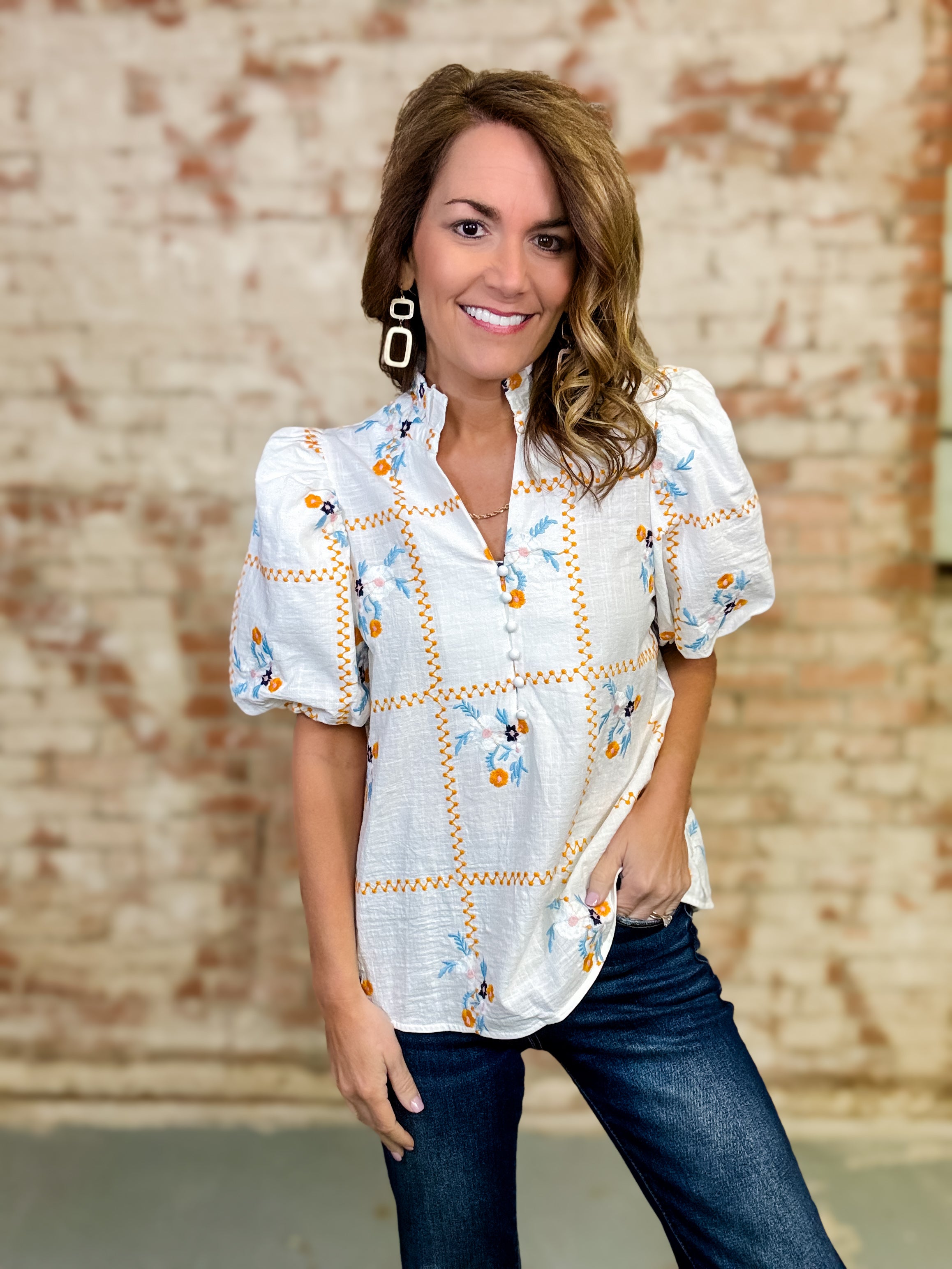 Lisandra Embroidered Top