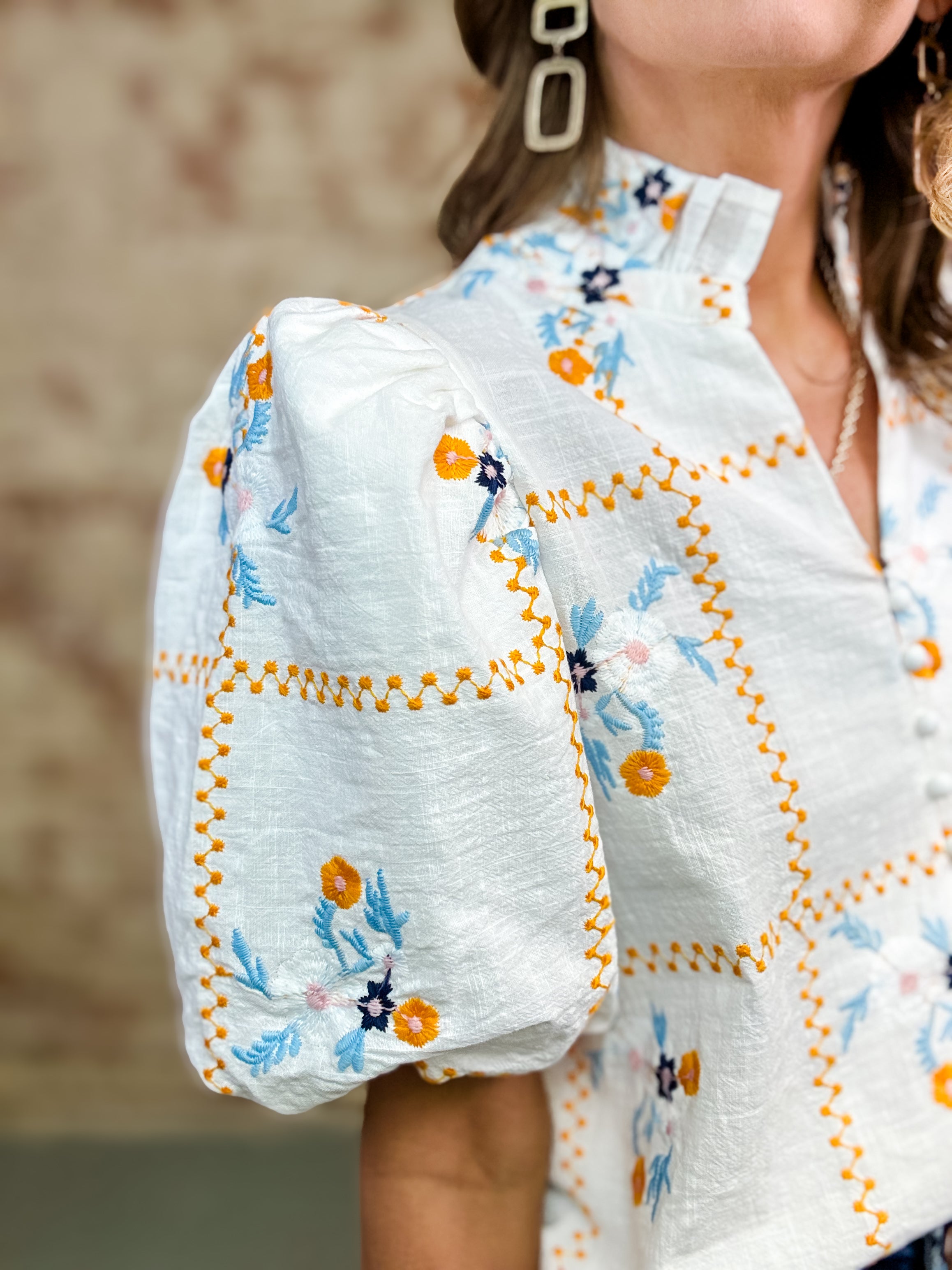 Lisandra Embroidered Top