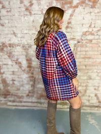 Cabernet Gingham Pippa Dress | Sunshine Tienda