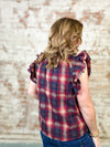 THML Sabrina Plaid Top