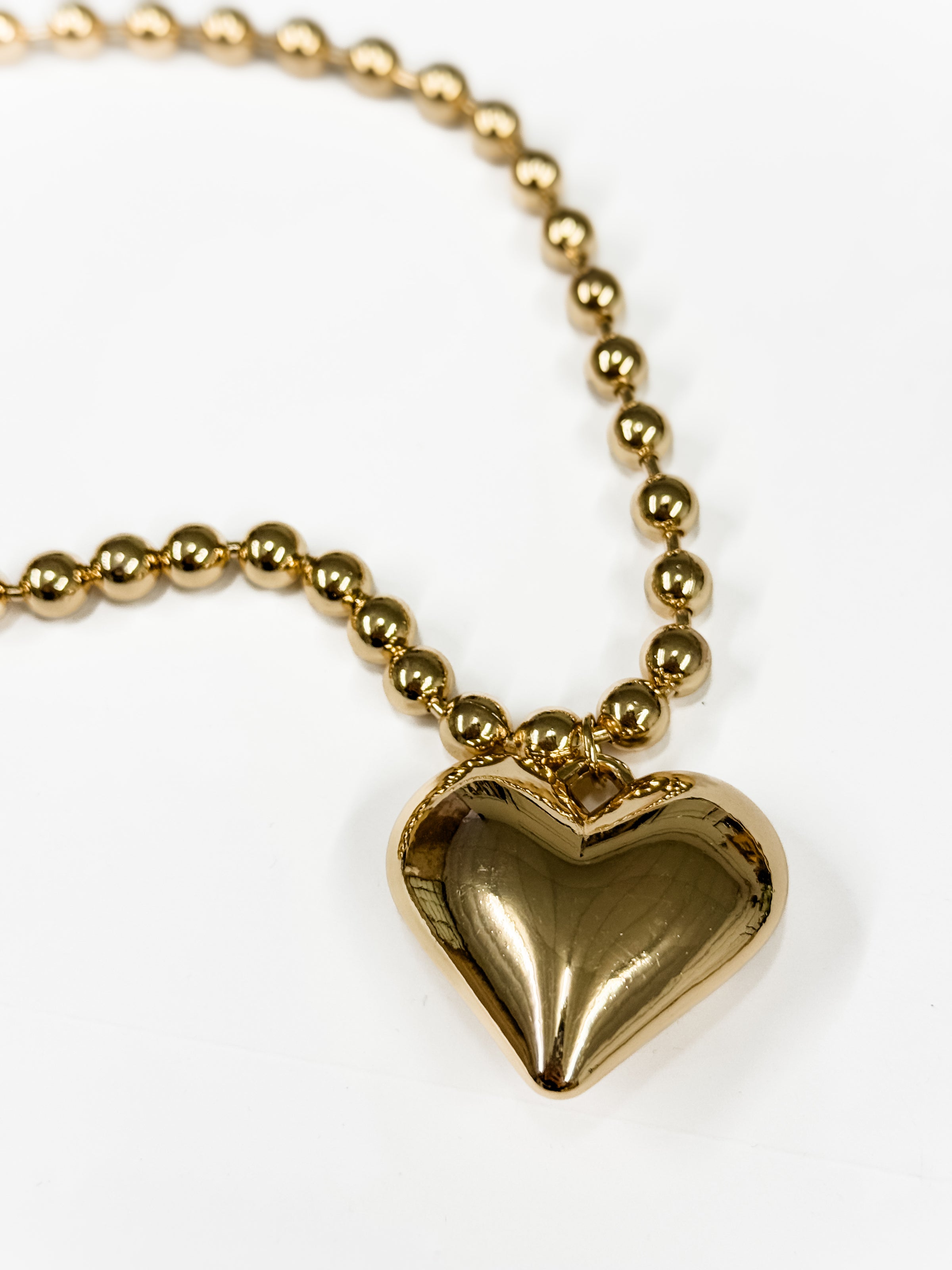 Mila Puff Heart Necklace