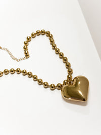 Mila Puff Heart Necklace