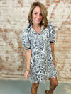Lavene Ribbed Trim Dress