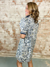 Lavene Ribbed Trim Dress
