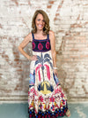 Sandy Tropical Print Dress