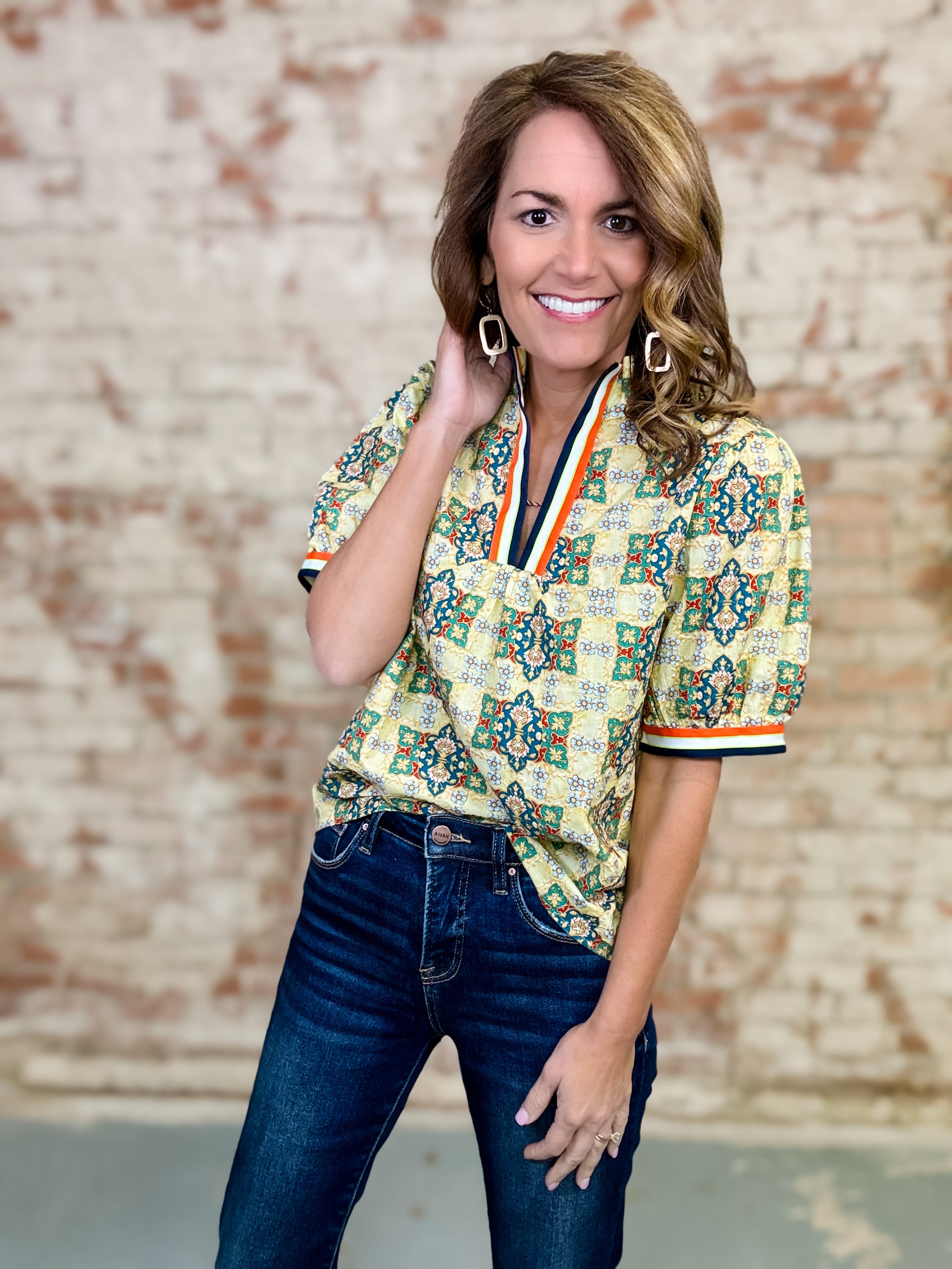 Sunny Embroidered Top