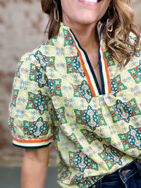 Sunny Embroidered Top