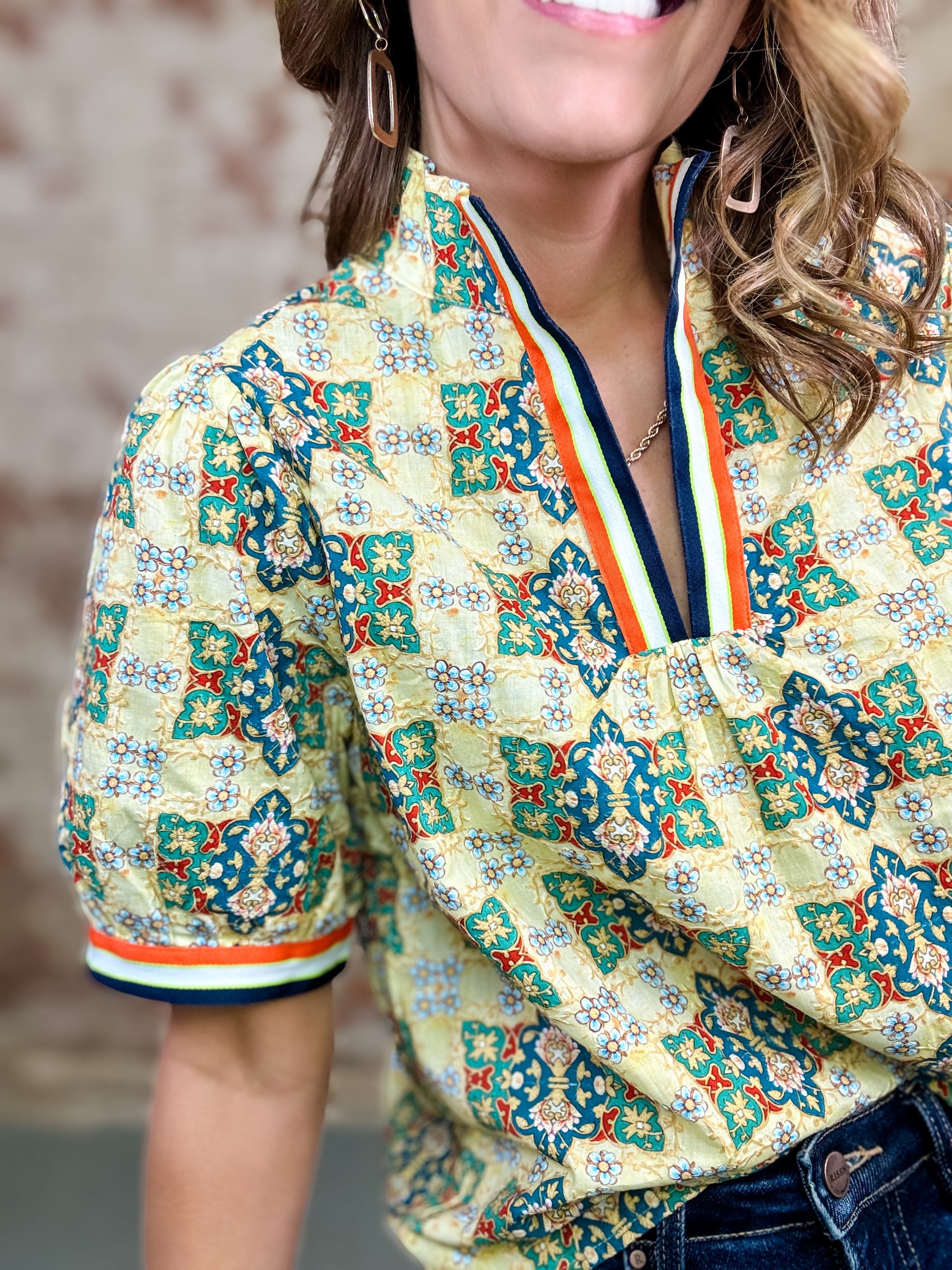 Sunny Embroidered Top