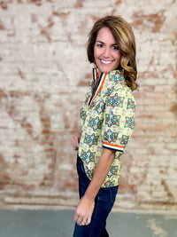 Sunny Embroidered Top