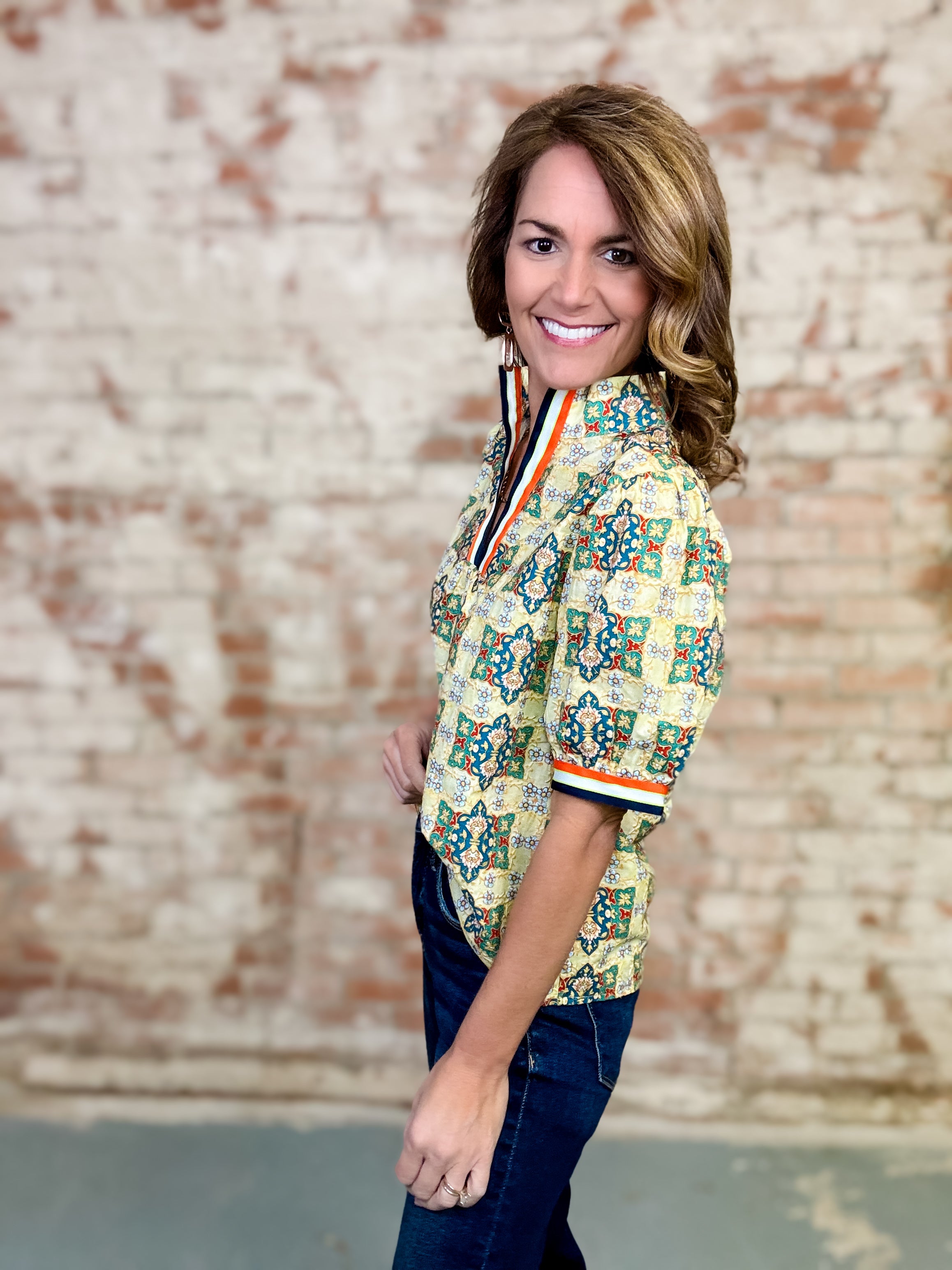 Sunny Embroidered Top