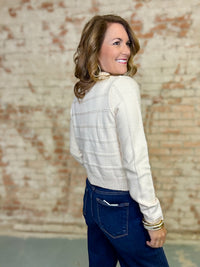 THML Amelia Necktie Sweater Top