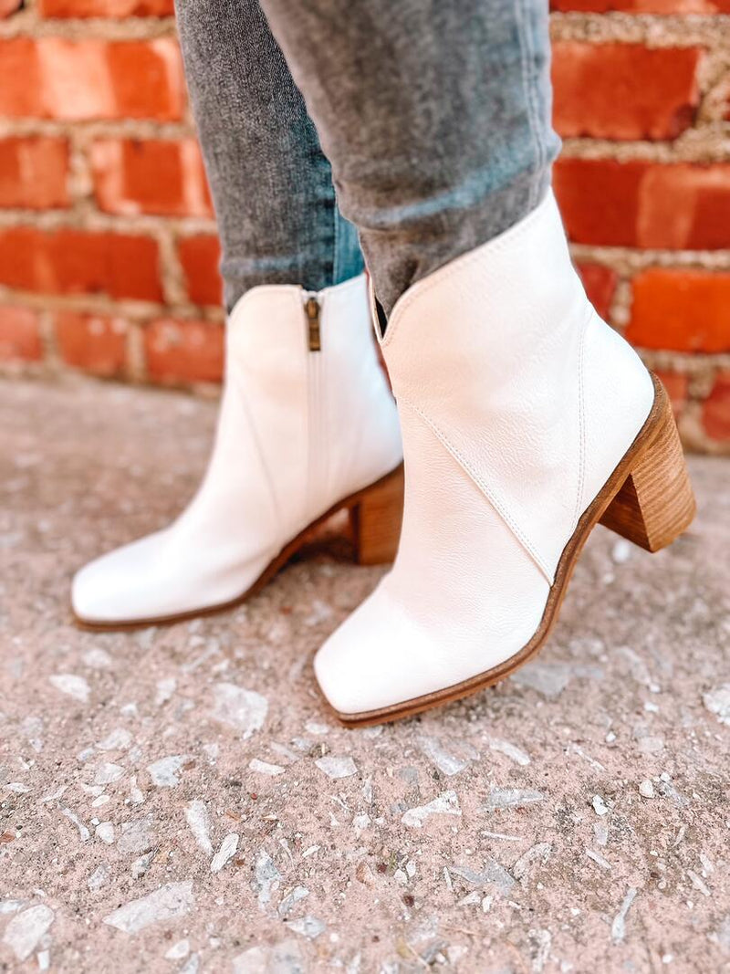 White Ankle Booties