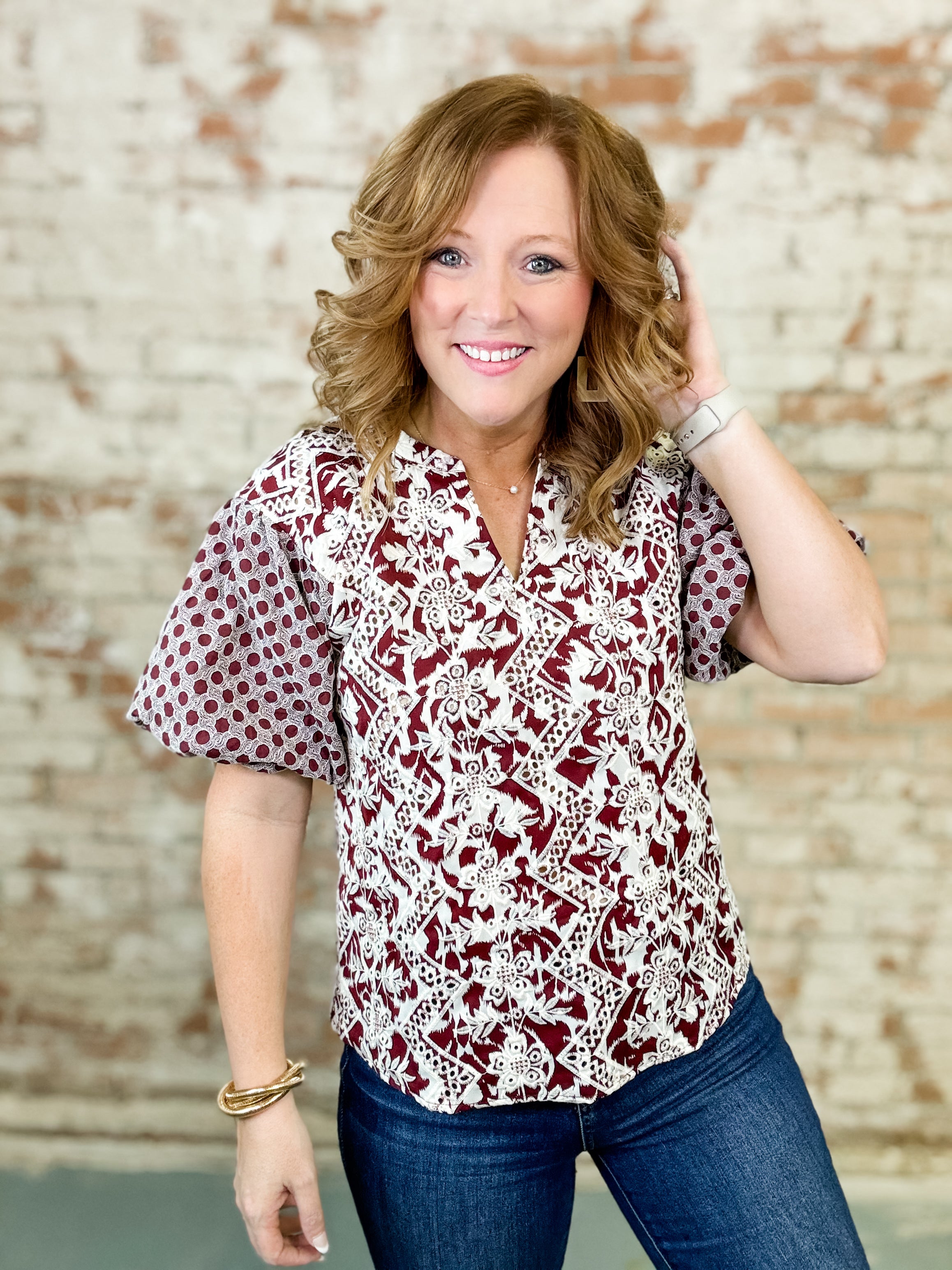 Tanya Embroidered Top