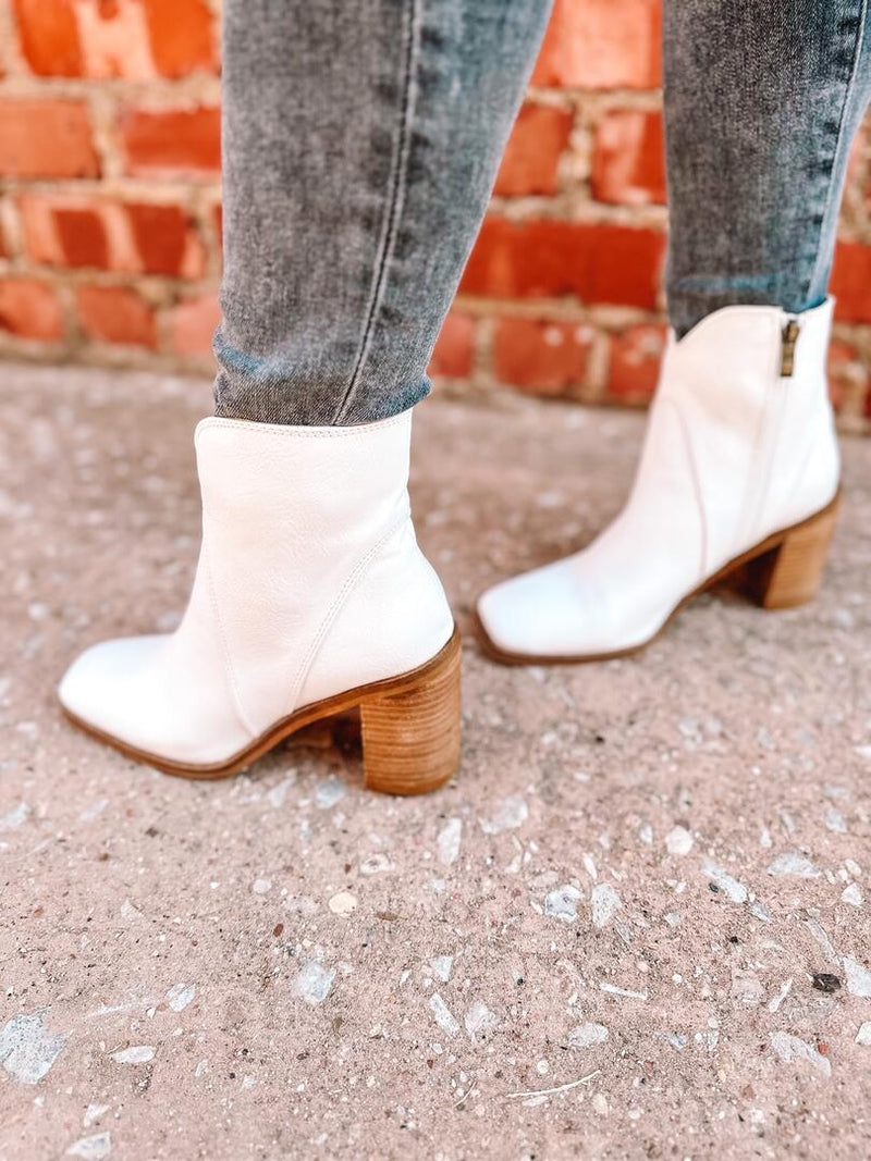White Ankle Booties