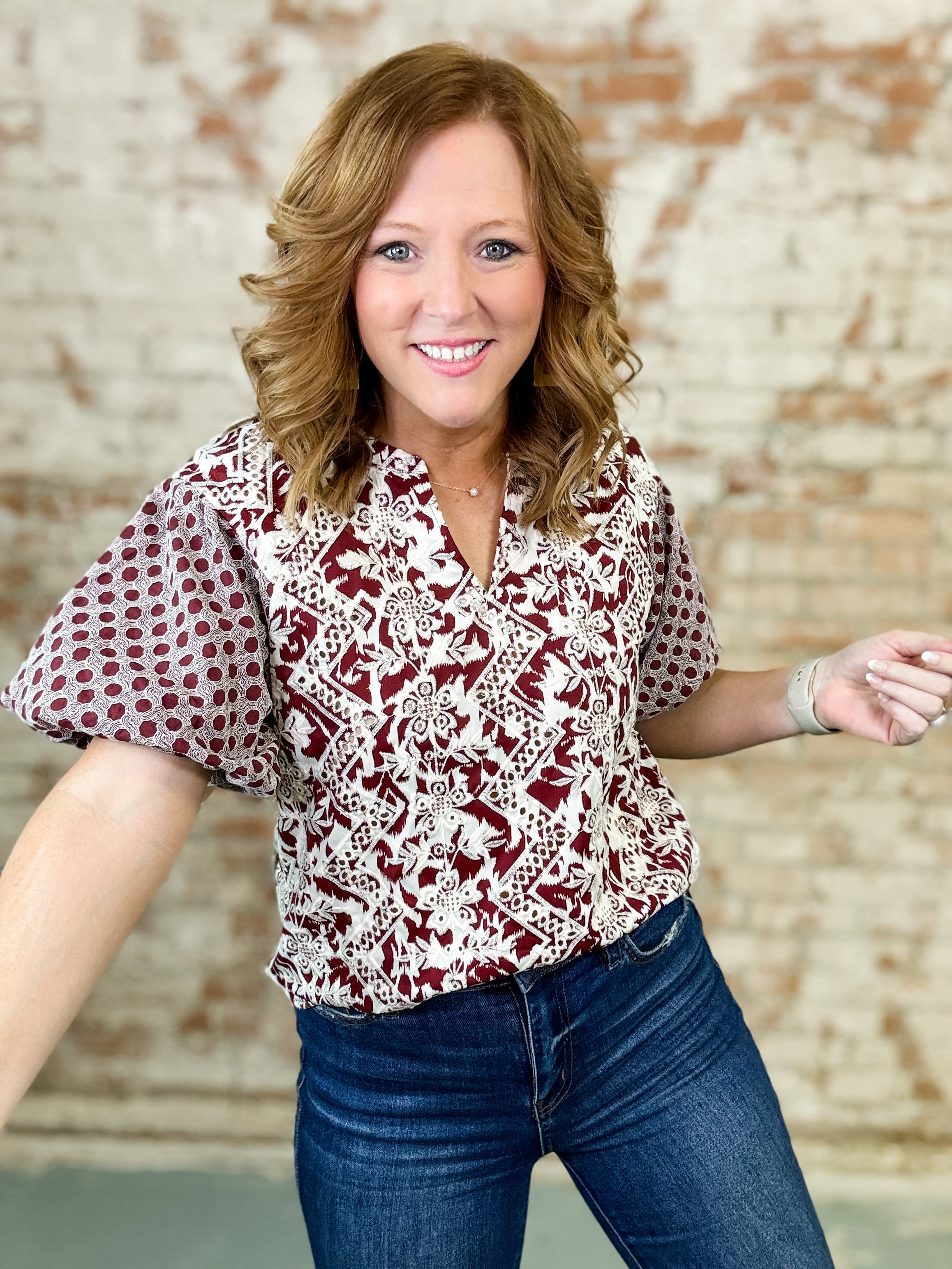 Tanya Embroidered Top