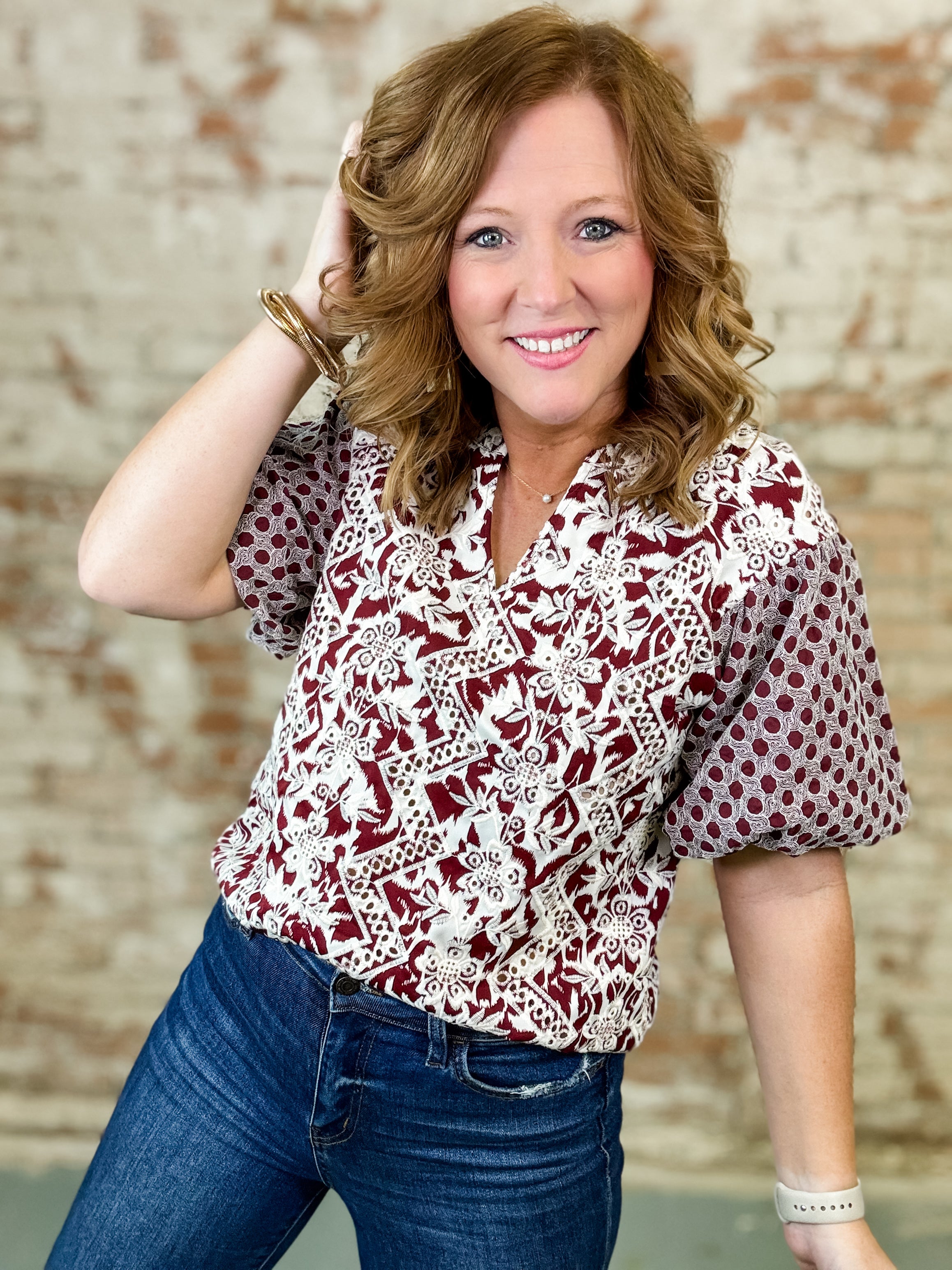 Tanya Embroidered Top