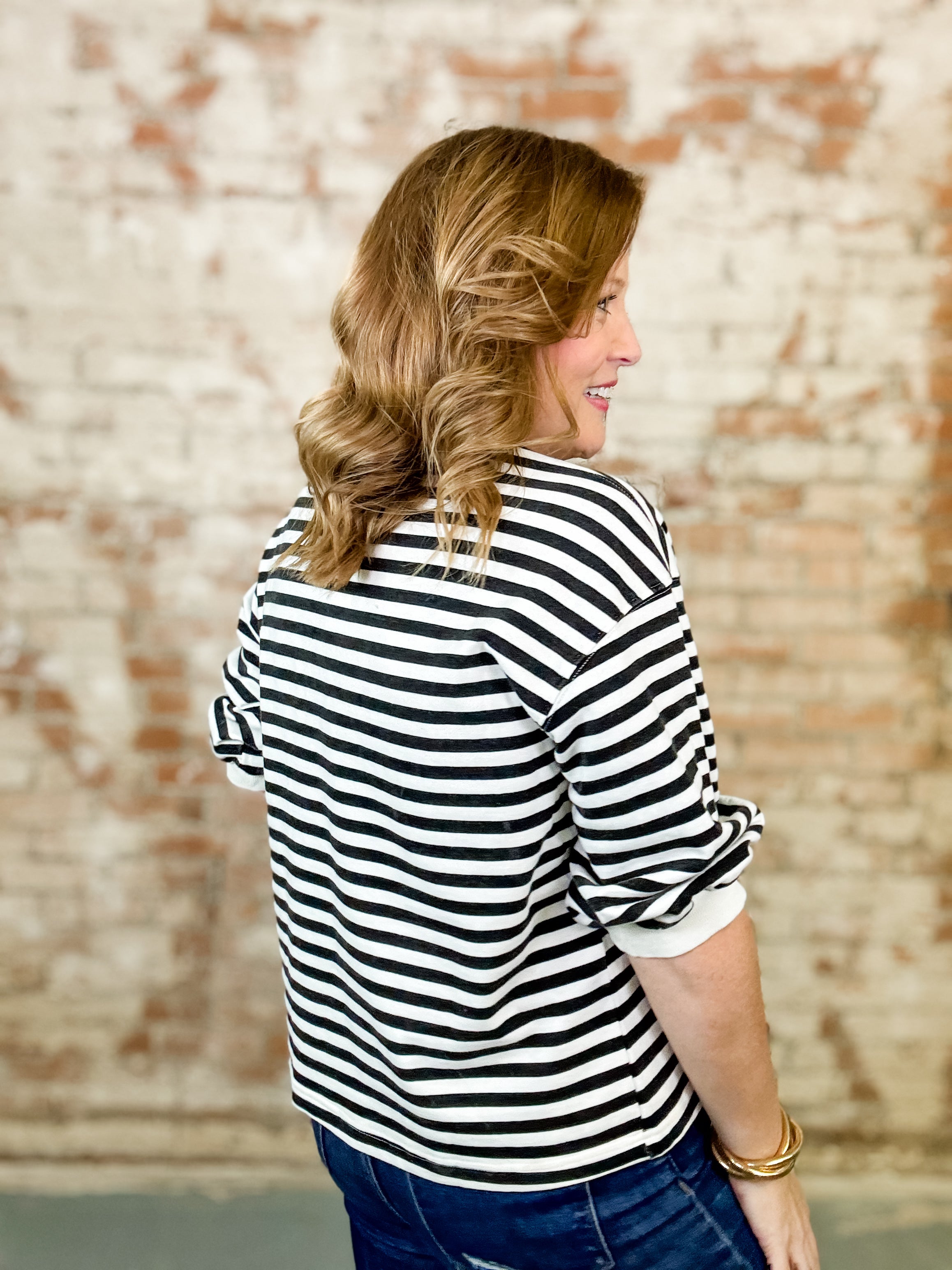 Hearn Stripe Top