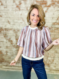 Vanderwerf Fringe Trim Top
