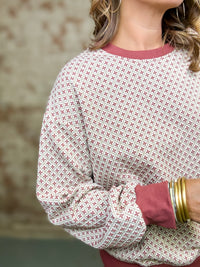 Rex Jacquard Pullover Top