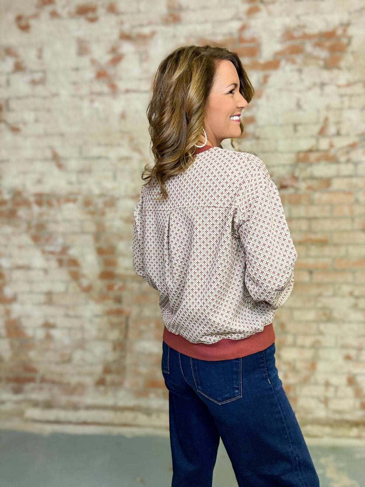 Rex Jacquard Pullover Top