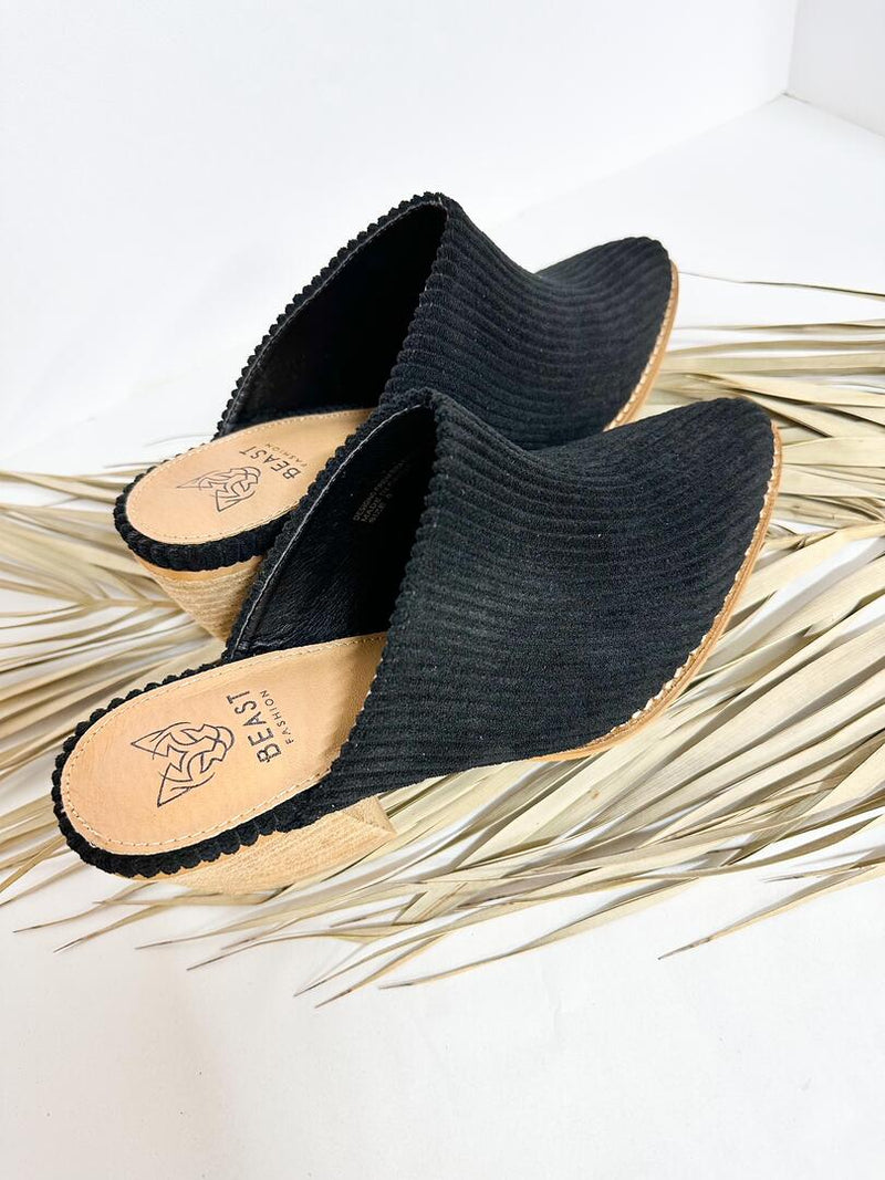 Black Corded Mule