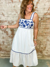 Lauren Embroidered Dress - FINAL SALE