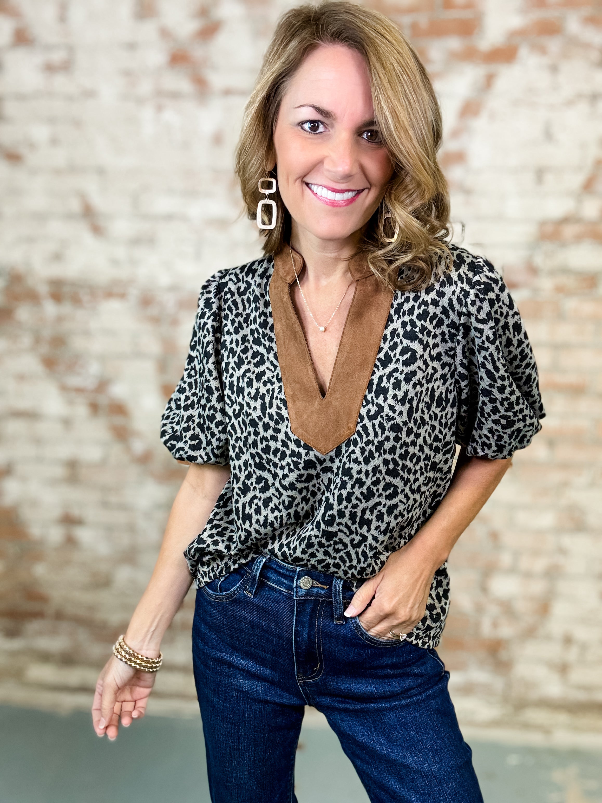 THML Sherian Leopard Top