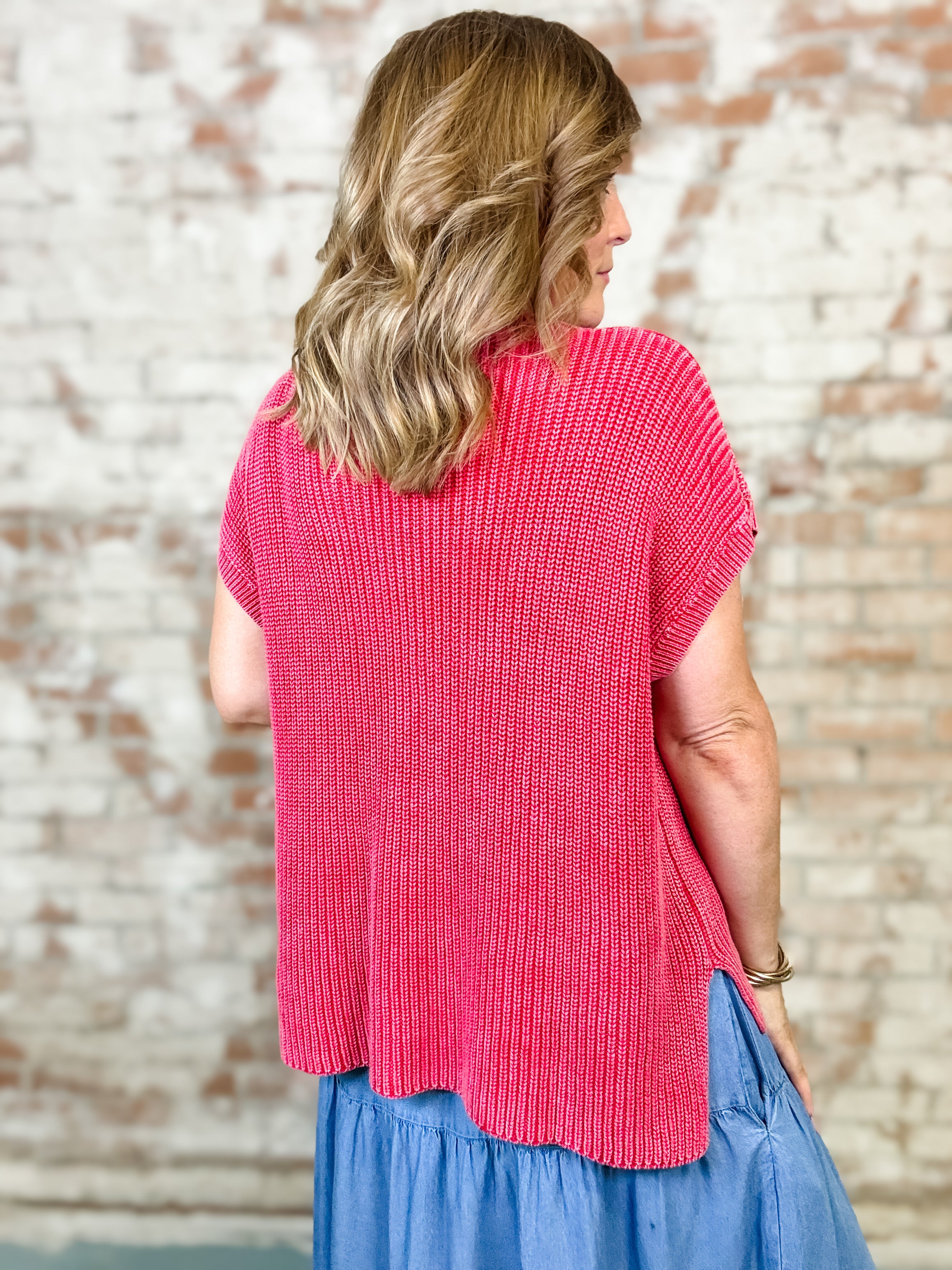 Tessa Mock Neck Knit Top