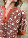 Pumpkin Spice Jacquard Top