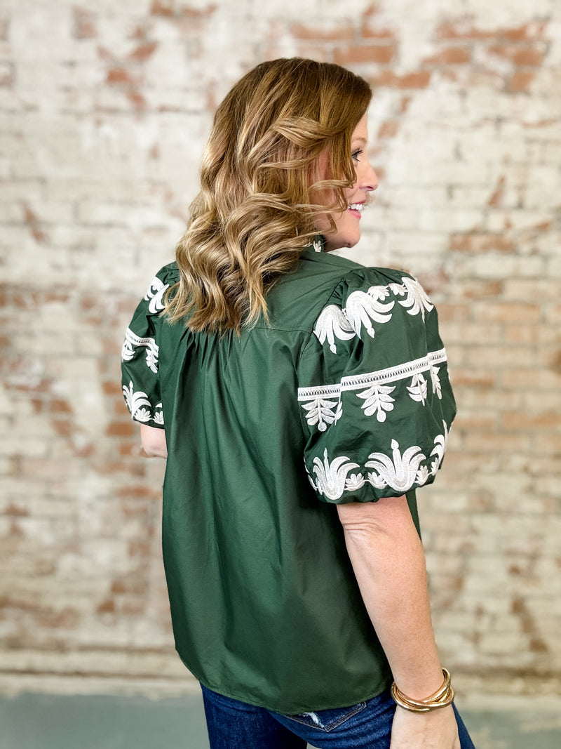 Coban Embroidered Top