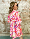 Adrianna Leaf Print Dress - FINAL SALE