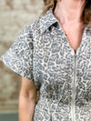 Gena Leopard Denim Romper