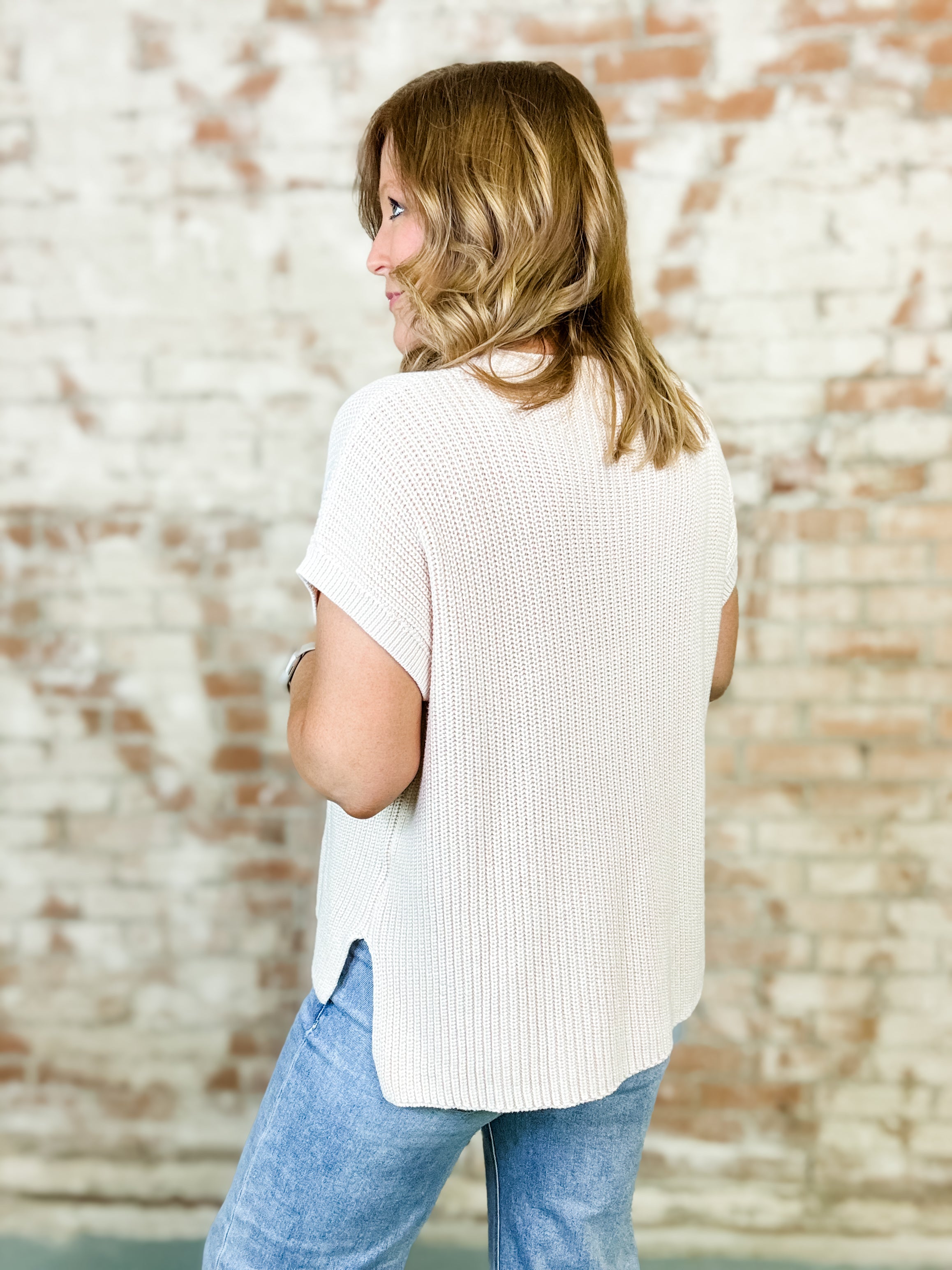 Robbi Mock Neck Knit Top