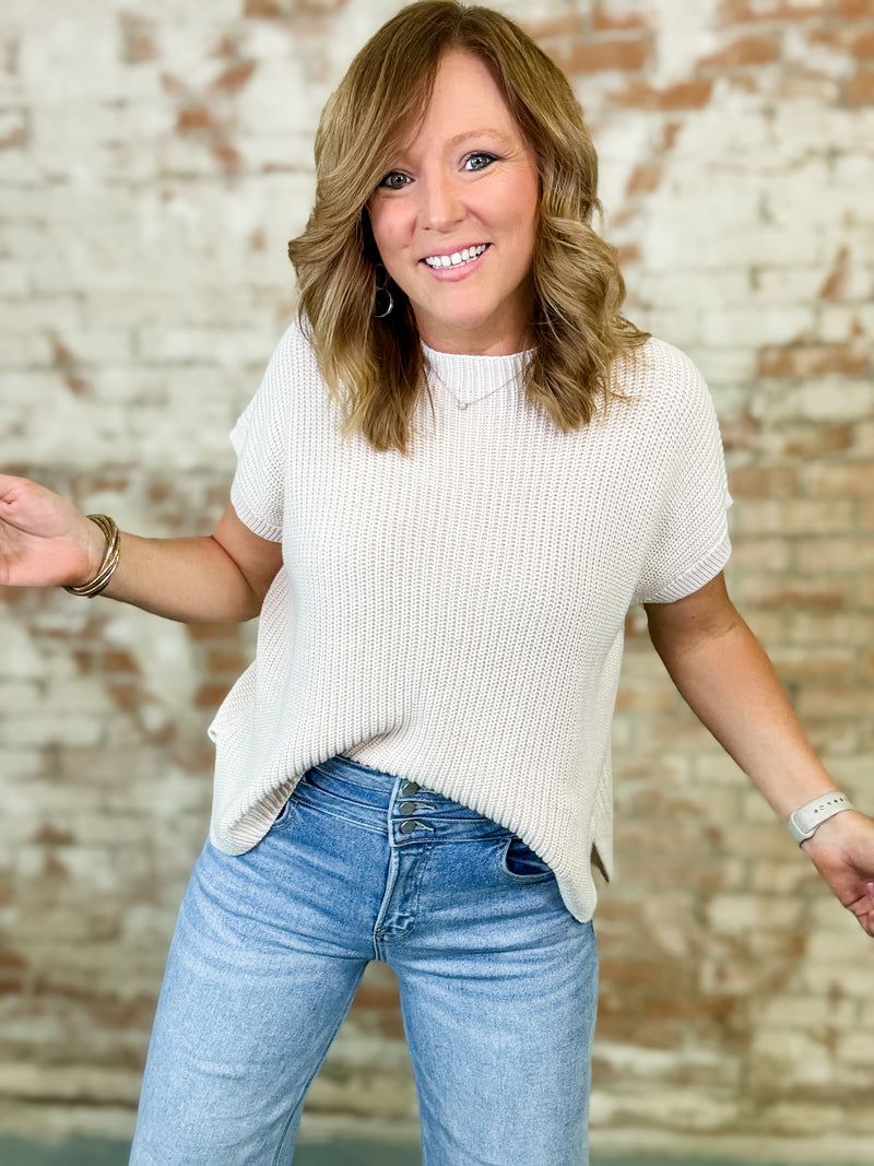Robbi Mock Neck Knit Top