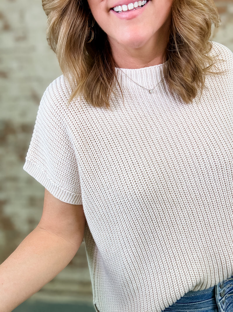 Robbi Mock Neck Knit Top