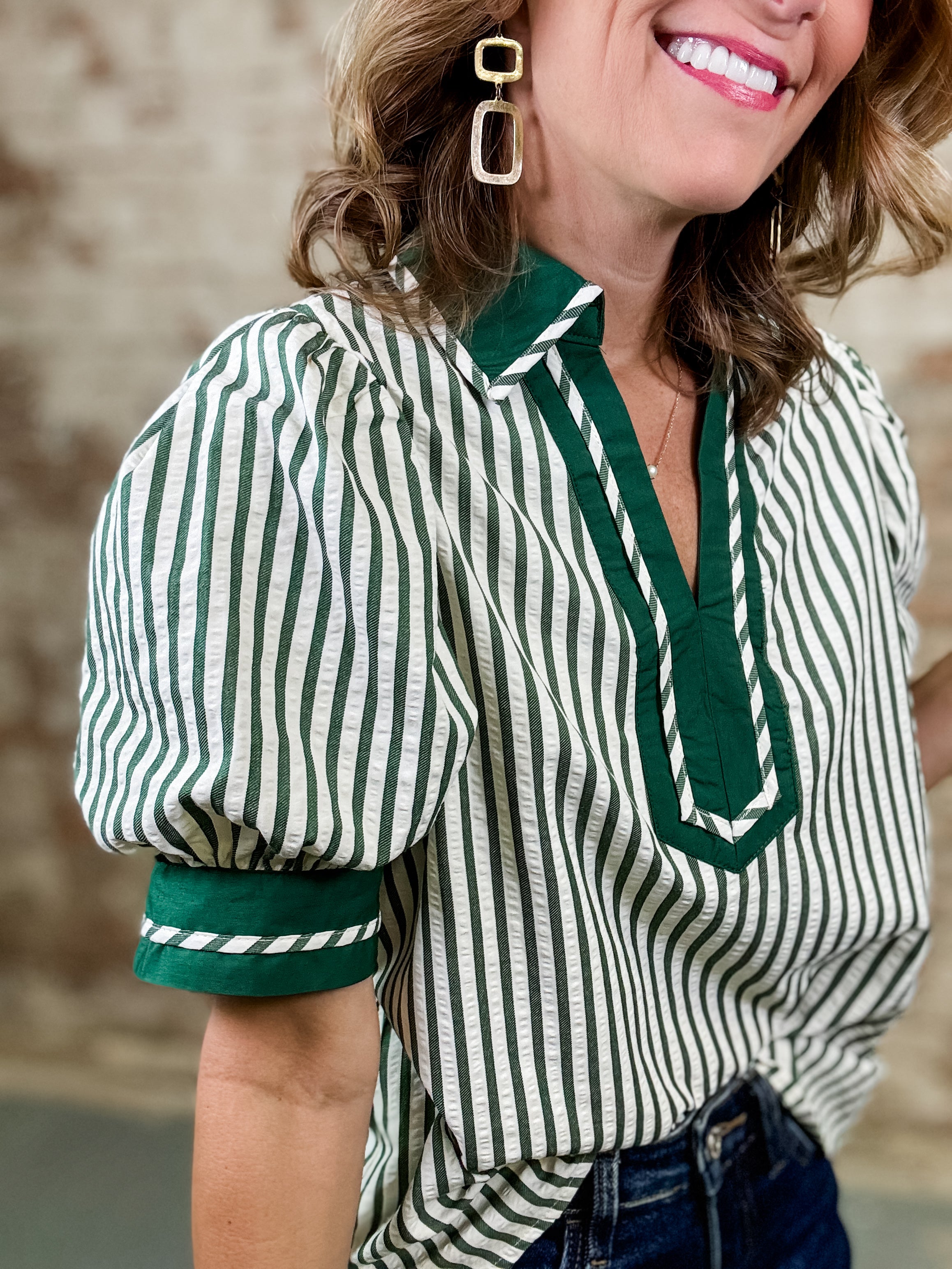 Latarcia Stripe Top