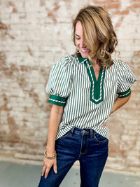 Latarcia Stripe Top