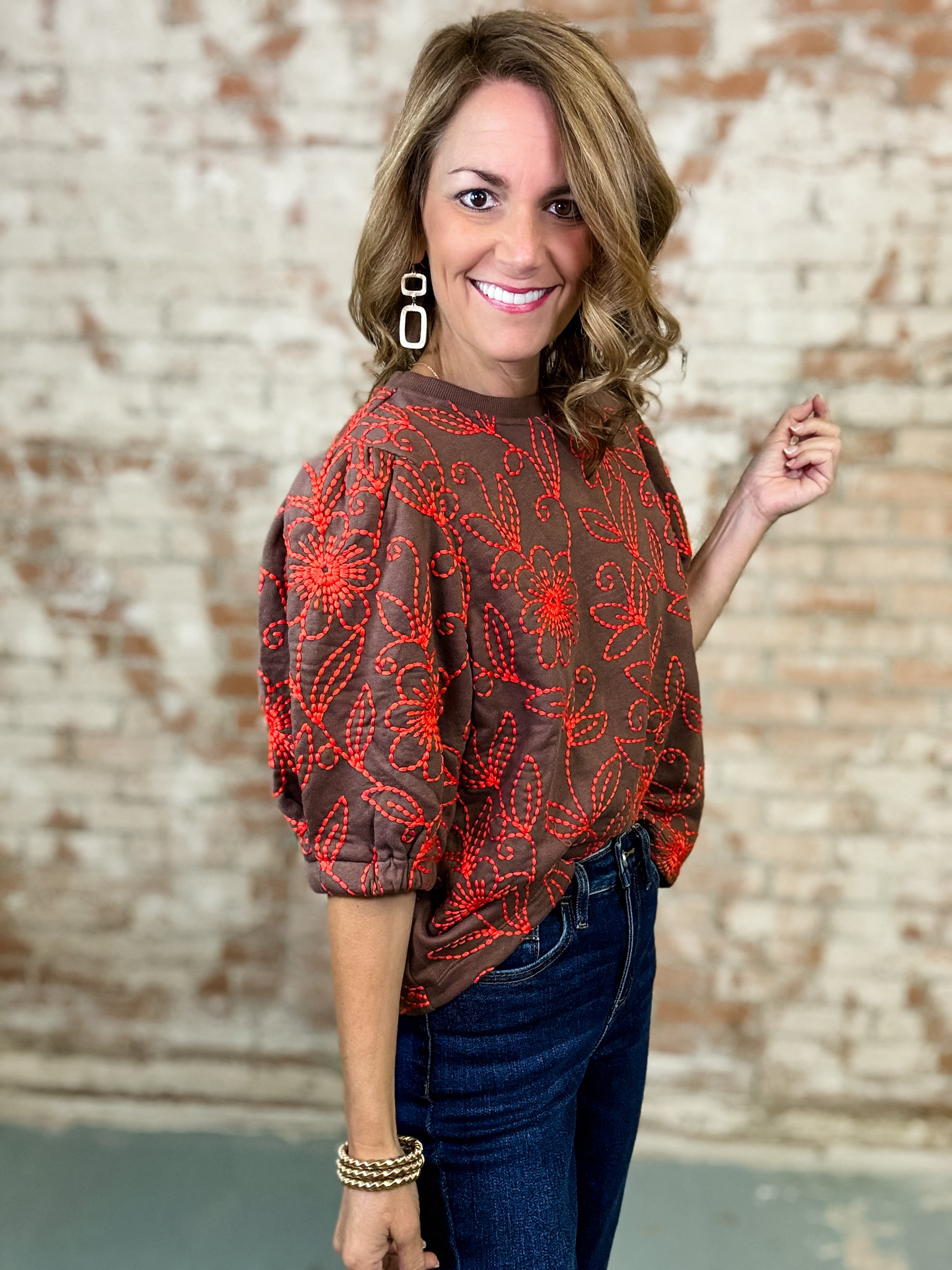 Ivy Jane Floral Vine Top