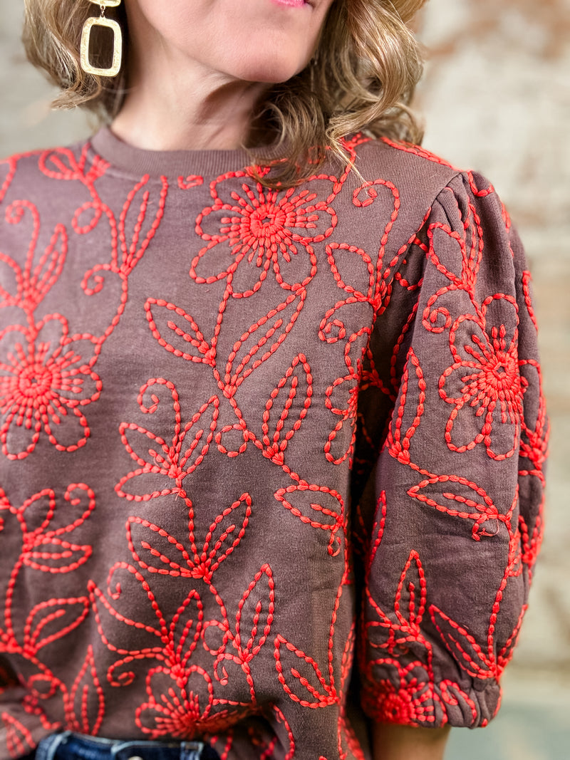 Ivy Jane Floral Vine Top