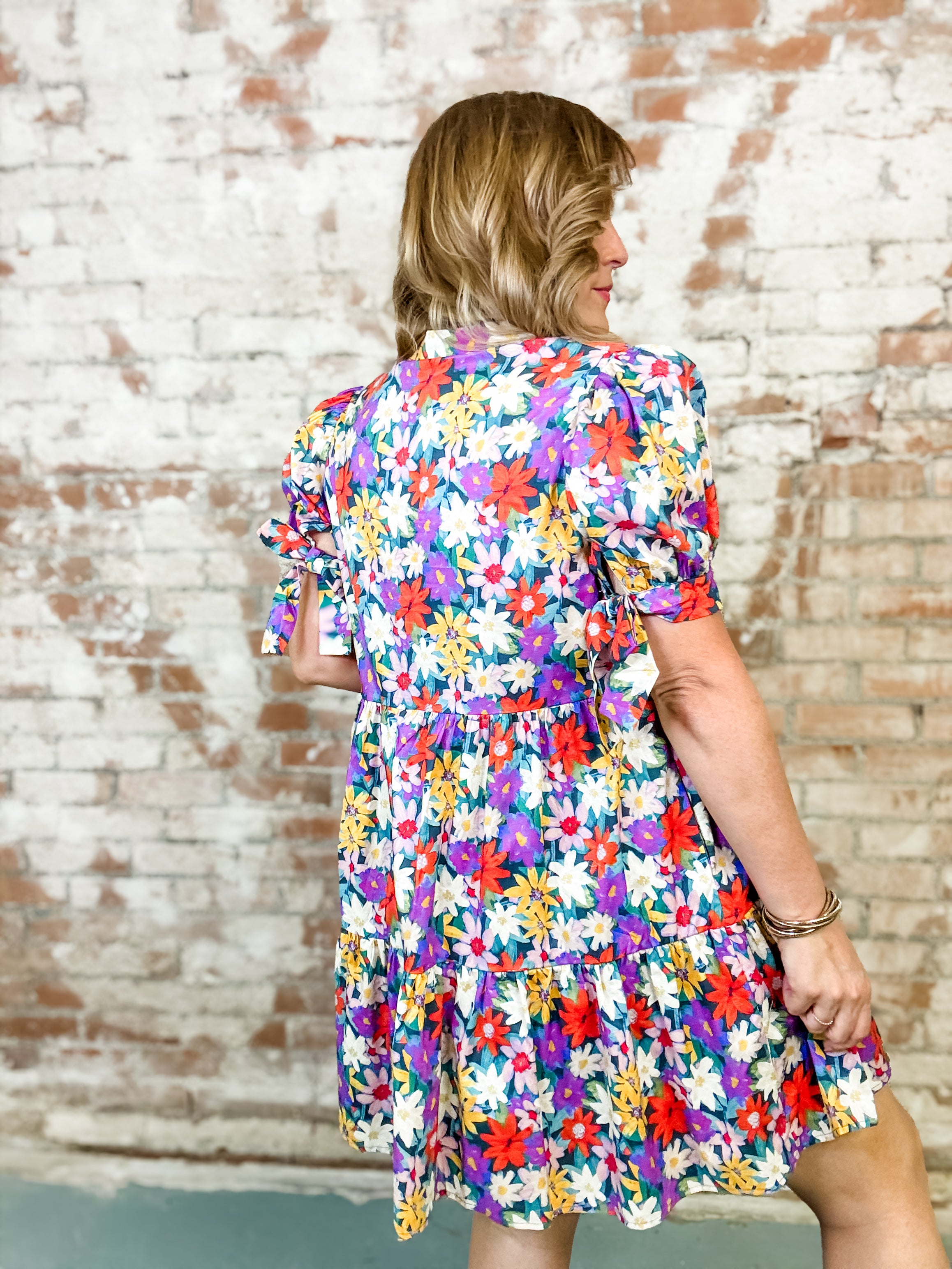 Myra Flower Print Dress
