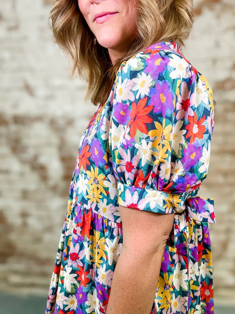 Myra Flower Print Dress