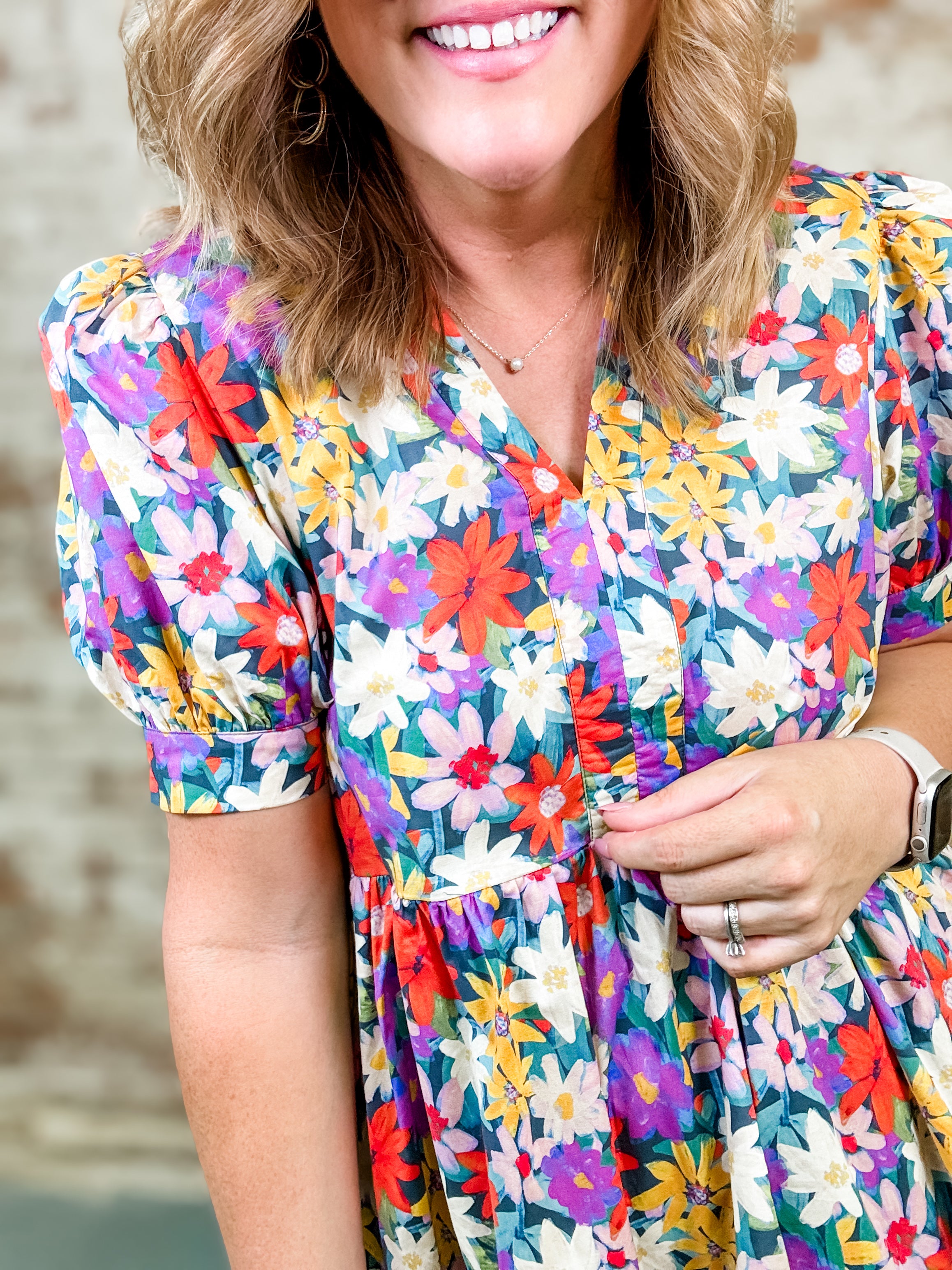 Myra Flower Print Dress