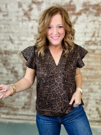 THML Feline Flutter Sleeve Top