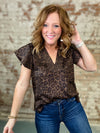 THML Feline Flutter Sleeve Top