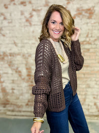 Tabby Crochet Cardigan