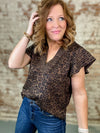 THML Feline Flutter Sleeve Top
