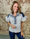 Meline Print Block Top