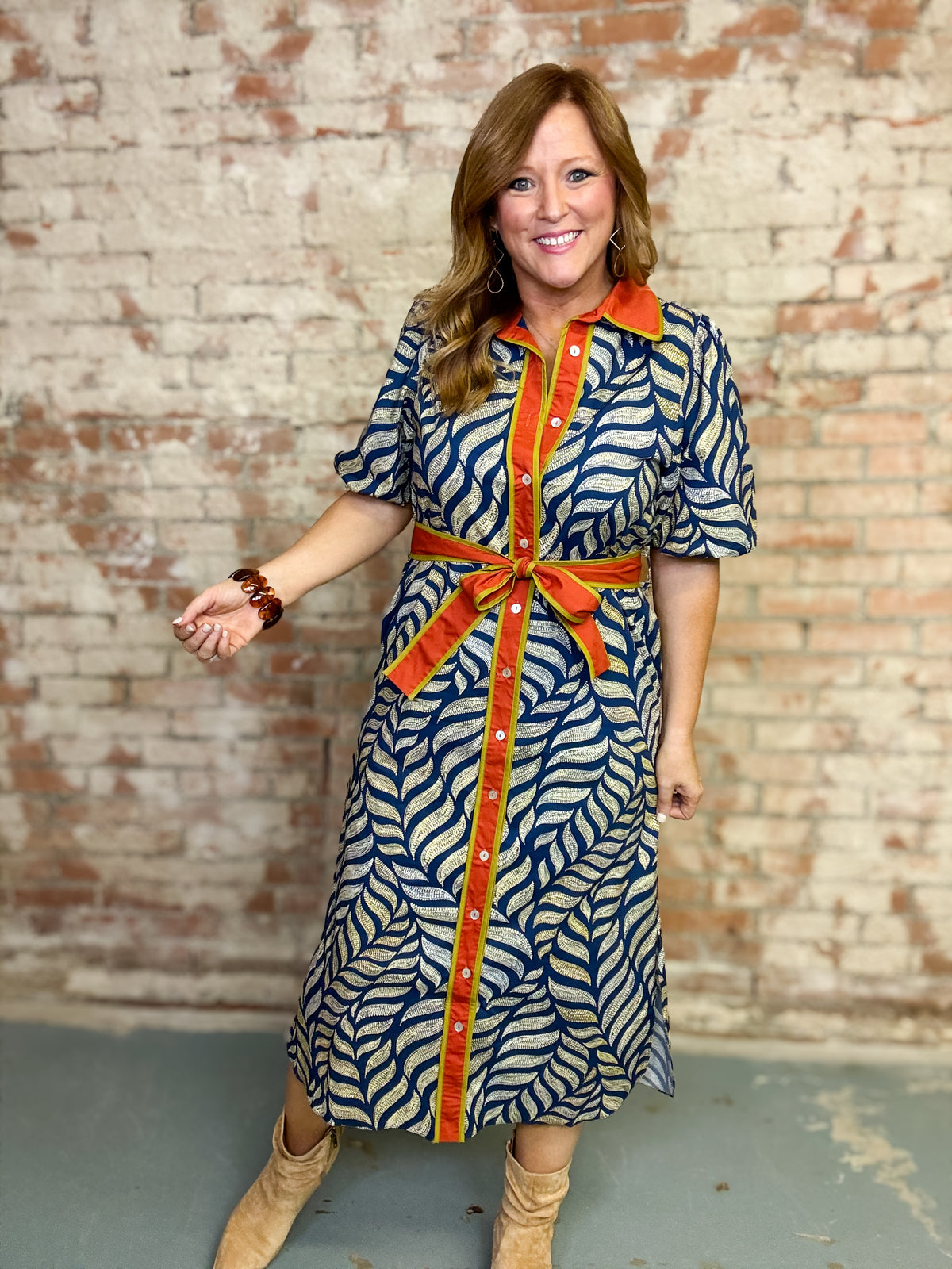 THML Celina Belted Dress