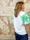 THML Molly Embroidered Textured Top