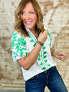 THML Molly Embroidered Textured Top